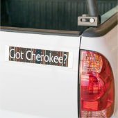 Cherokee Bumpersticker (Op Truck)