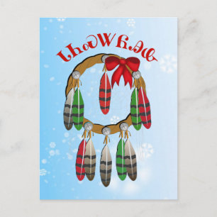 Cherokee Christmas Dream Catcher Briefkaart