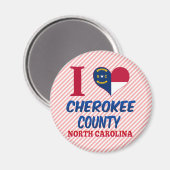 Cherokee County, North Carolina Magneet (Voorkant / Achterkant)