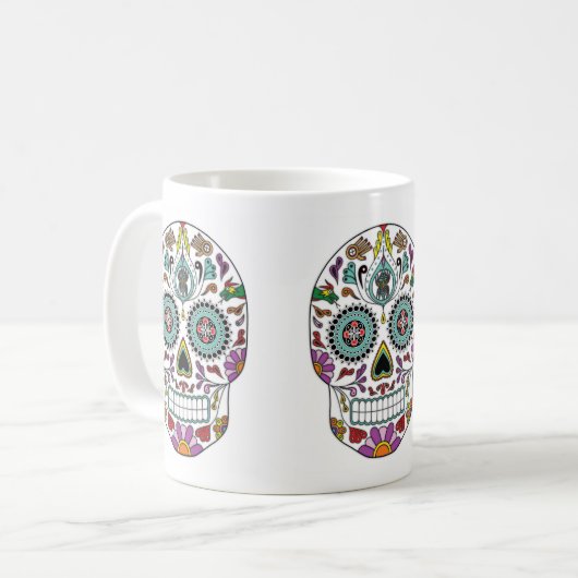 Cherokee Day of the Dead Koffiemok (Voorkant links)