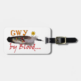 Cherokee door bloed bagagelabel