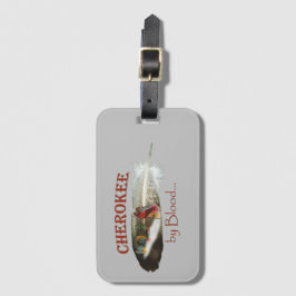Cherokee door bloed bagagelabel