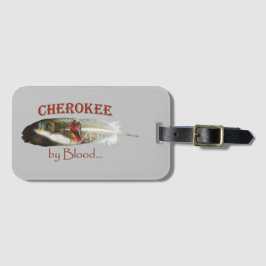 Cherokee door bloed bagagelabel