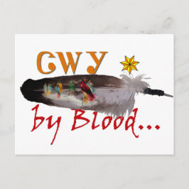 Cherokee door bloed briefkaart