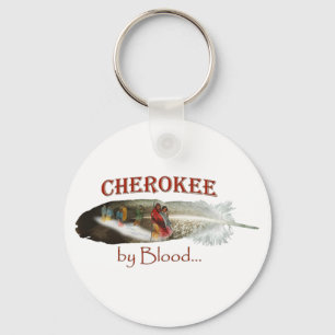 Cherokee door bloed sleutelhanger