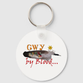 Cherokee door bloed sleutelhanger