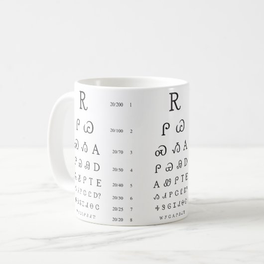 Cherokee Eye Test Koffiemok (Voorkant links)