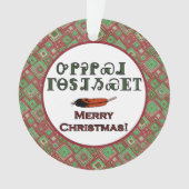 Cherokee Holiday Greetings Circle Ornament (voorkant)