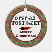 Cherokee Holiday Greetings Ornament (Achterkant)