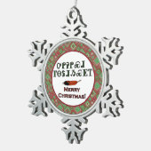 Cherokee Holiday Greetings Pewter Ornament (Rechts)