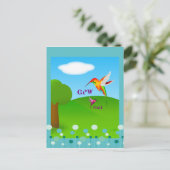 Cherokee Hummingbird Briefkaart (Staand voorkant)