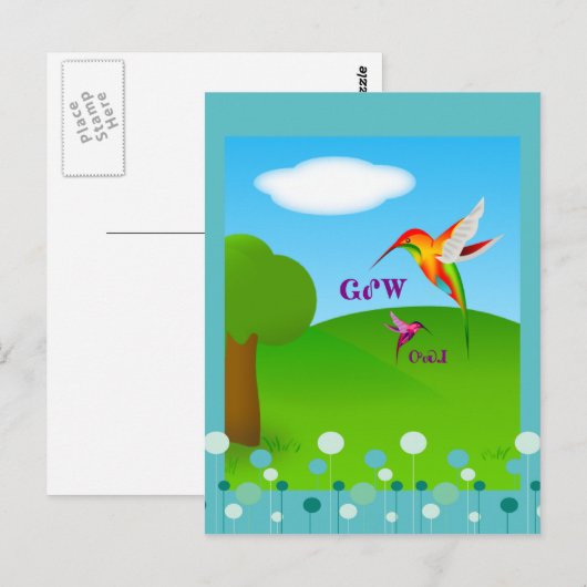 Cherokee Hummingbird Briefkaart (Voorkant / Achterkant)