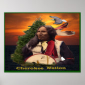Cherokee Indian art poster (Voorkant)