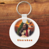 Cherokee Indian art Sleutelhanger (Voorkant)