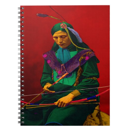 Cherokee Indian Pop Art Notitieboek (Voorkant)