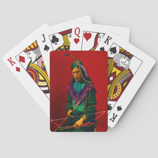 Cherokee Indian Pop Art Pokerkaarten (Achterkant)