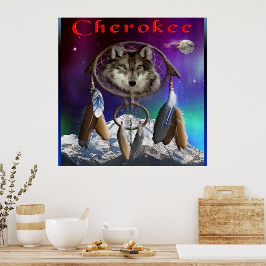 Cherokee Indian poster (Keuken)