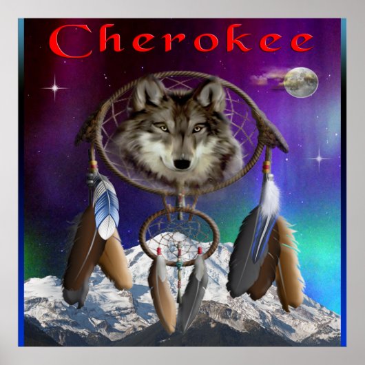 Cherokee Indian poster (Voorkant)