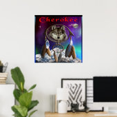 Cherokee Indian poster (Thuiskantoor)