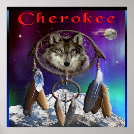 Cherokee Indian poster (Voorkant)