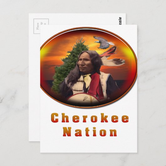 Cherokee Indian products Briefkaart (Voorkant / Achterkant)