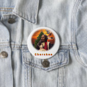 Cherokee Indian products Ronde Button 7,6 Cm (In situ)