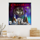 Cherokee-indianenposter Poster (Keuken)