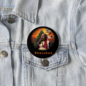 Cherokee Indianenproducten Ronde Button 7,6 Cm (In situ)