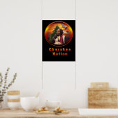 Cherokee indians art poster (Keuken)
