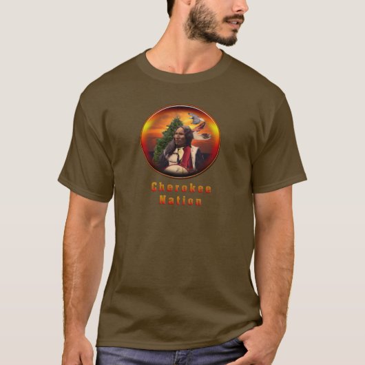 Cherokee indians art t-shirt (Voorkant)