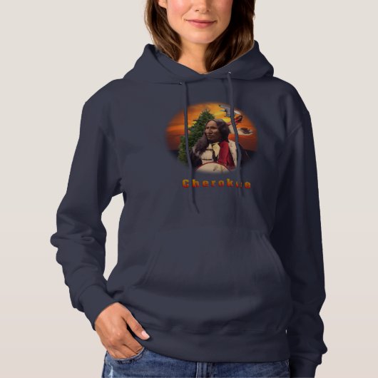 Cherokee indians design hoodie (Voorkant)