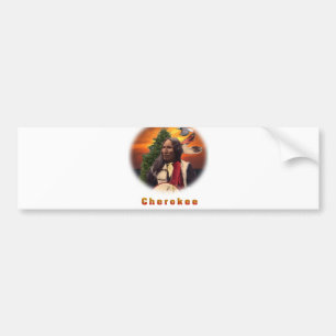 Cherokee Indisch art. Bumpersticker