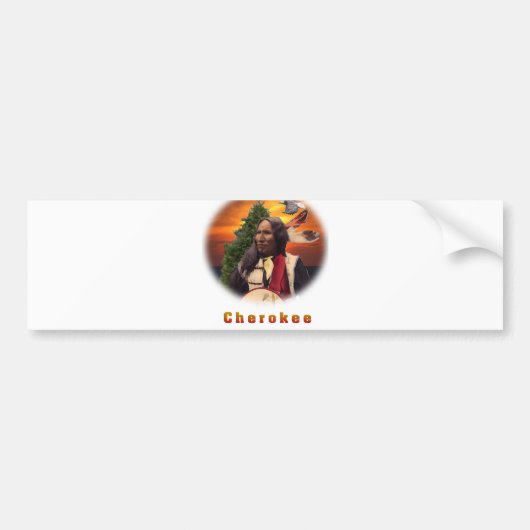 Cherokee Indisch art. Bumpersticker (Voorkant)