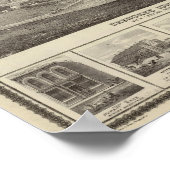 Cherokee, Iowa, 1875 bedrijven in Centerville Poster (Hoek)