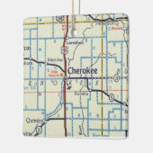 Cherokee Iowa kaart Keramisch Ornament (Links)
