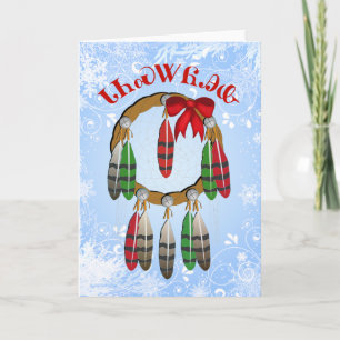 Cherokee-kerstdroomkaart Feestdagen Kaart