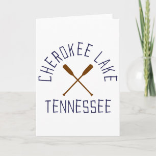 Cherokee Lake Tennessee Buiten Activiteiten Vintag Kaart