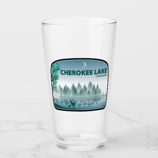 Cherokee Lake Tennessee Deer Glas (Voorkant)