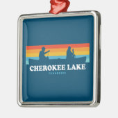 Cherokee Lake Tennessee kano Metalen Ornament (Links)