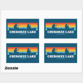 Cherokee Lake Tennessee kano Rechthoekige Sticker (Vel)