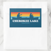 Cherokee Lake Tennessee kano Rechthoekige Sticker (Tas)