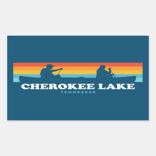 Cherokee Lake Tennessee kano Rechthoekige Sticker