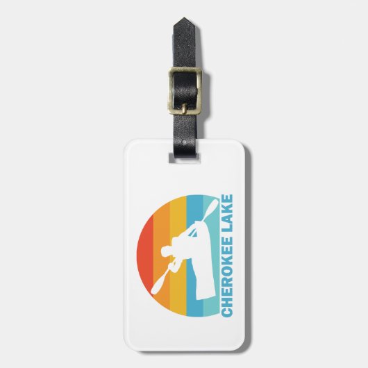 Cherokee Lake Tennessee Kayak Bagagelabel (Voorkant verticaal)
