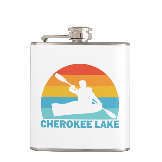 Cherokee Lake Tennessee Kayak Heupfles (Voorkant)