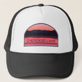 Cherokee Lake Tennessee Red Sunrise Trucker Pet (Voorkant)