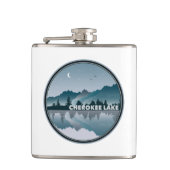 Cherokee Lake Tennessee reflectie Heupfles (Voorkant)