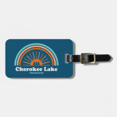 Cherokee Lake Tennessee Regenboog Bagagelabel (Voorkant horizontaal)