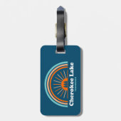 Cherokee Lake Tennessee Regenboog Bagagelabel (Achterkant verticaal)