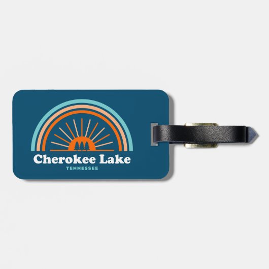 Cherokee Lake Tennessee Regenboog Bagagelabel (Achterkant horizontaal)