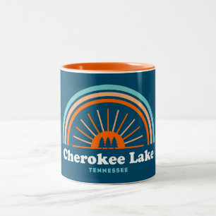 Cherokee Lake Tennessee Regenboog Tweekleurige Koffiemok